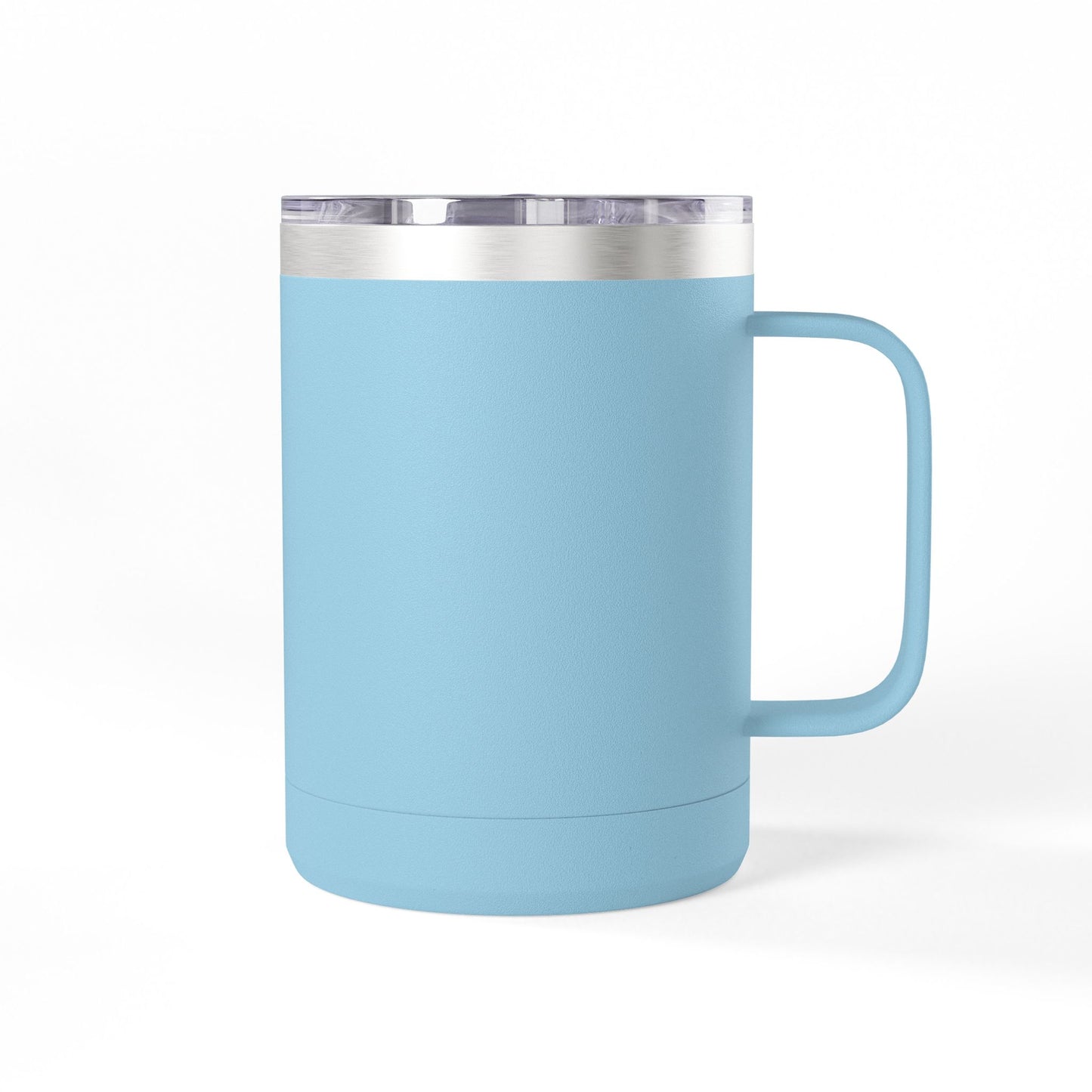15oz Insulated Coffee Tumbler Mug – White Travel Mug