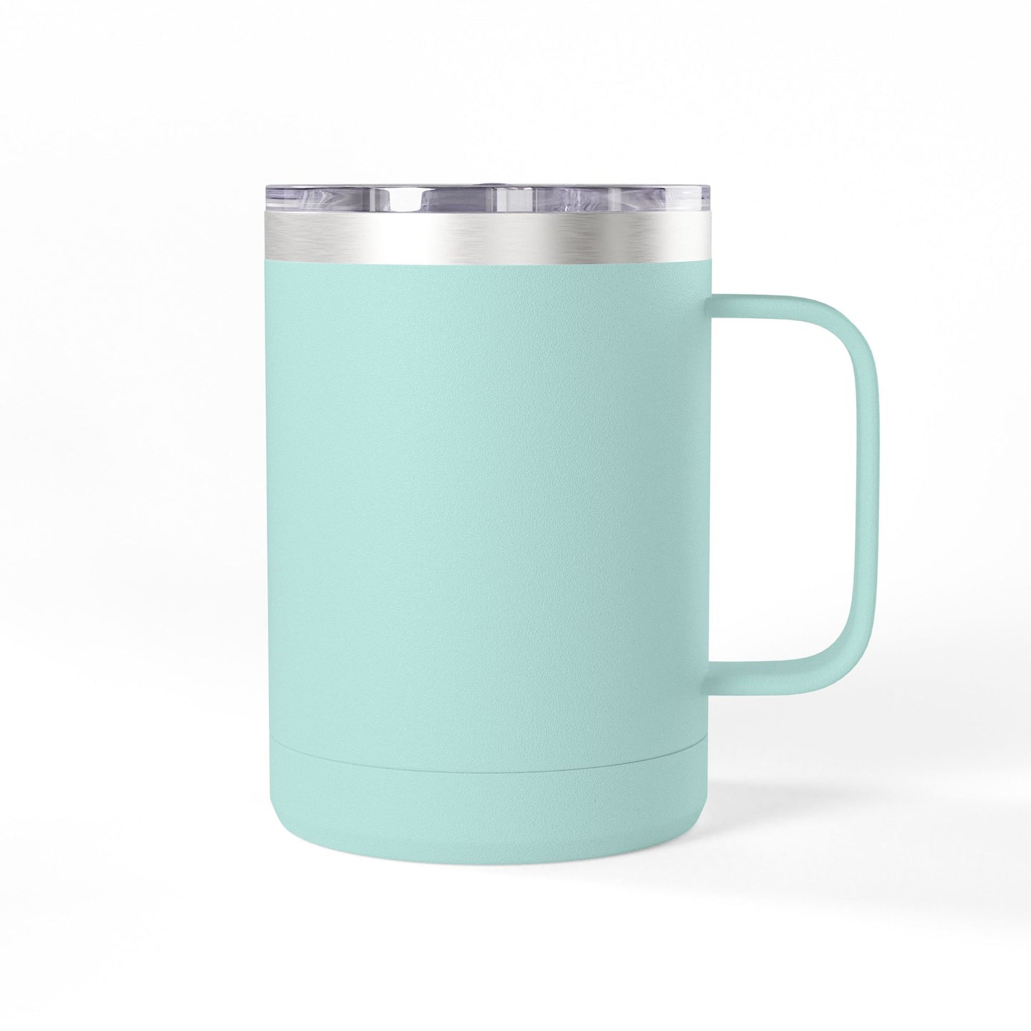 15oz Insulated Coffee Tumbler Mug – White Travel Mug