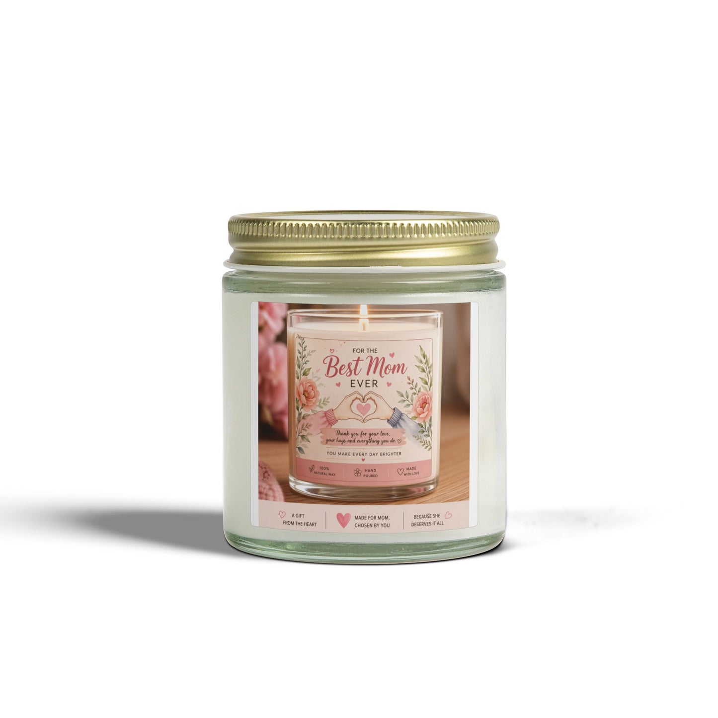 Best Mom Ever Scented Candle - Coconut Apricot Wax (4oz & 9oz)