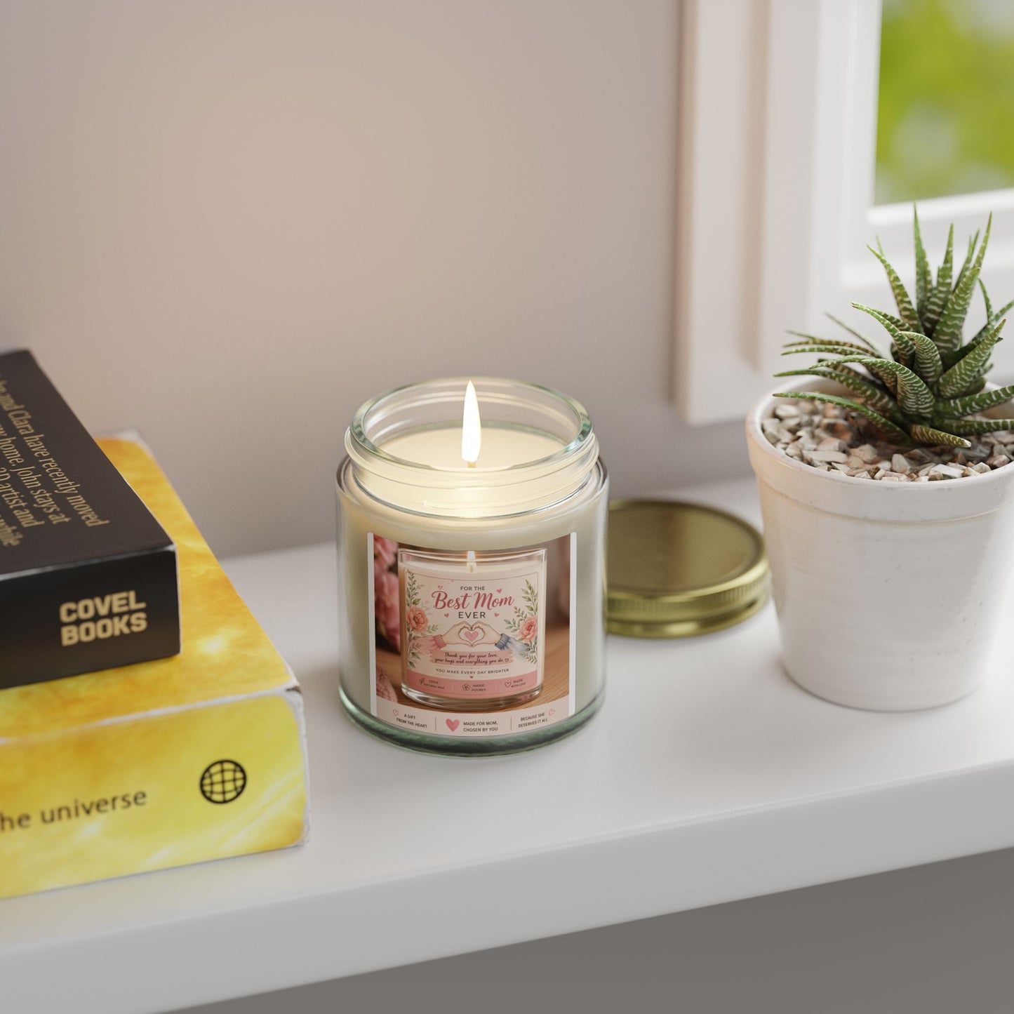 Best Mom Ever Scented Candle - Coconut Apricot Wax (4oz & 9oz)