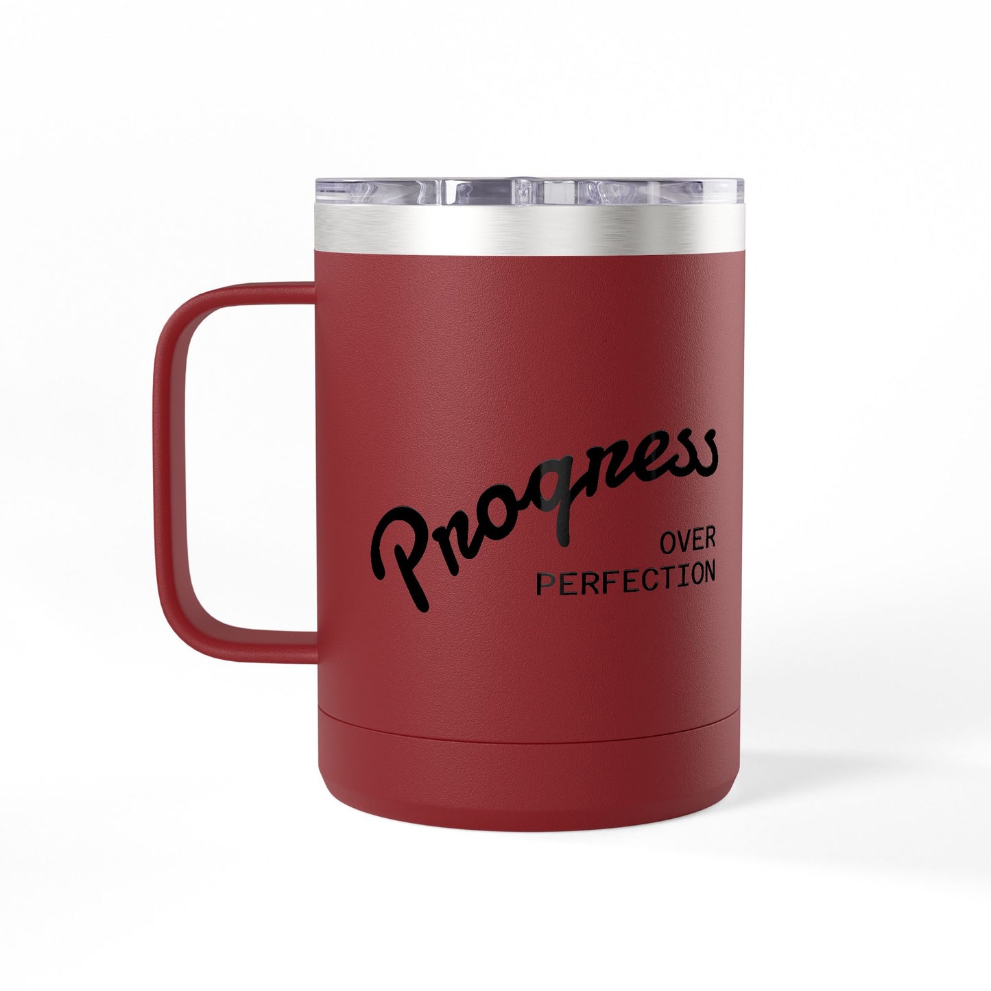 15oz Insulated Coffee Tumbler Mug – White Travel Mug