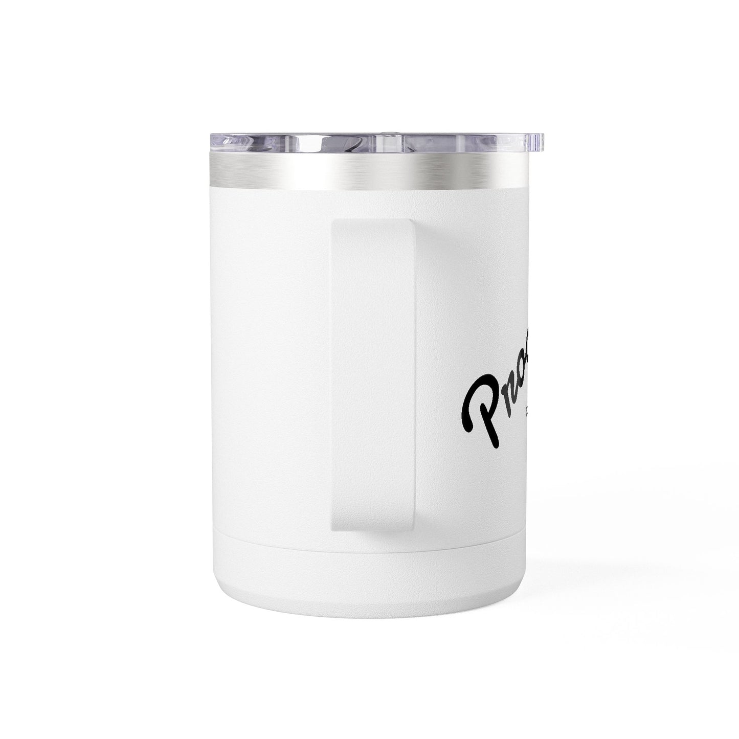 15oz Insulated Coffee Tumbler Mug – White Travel Mug