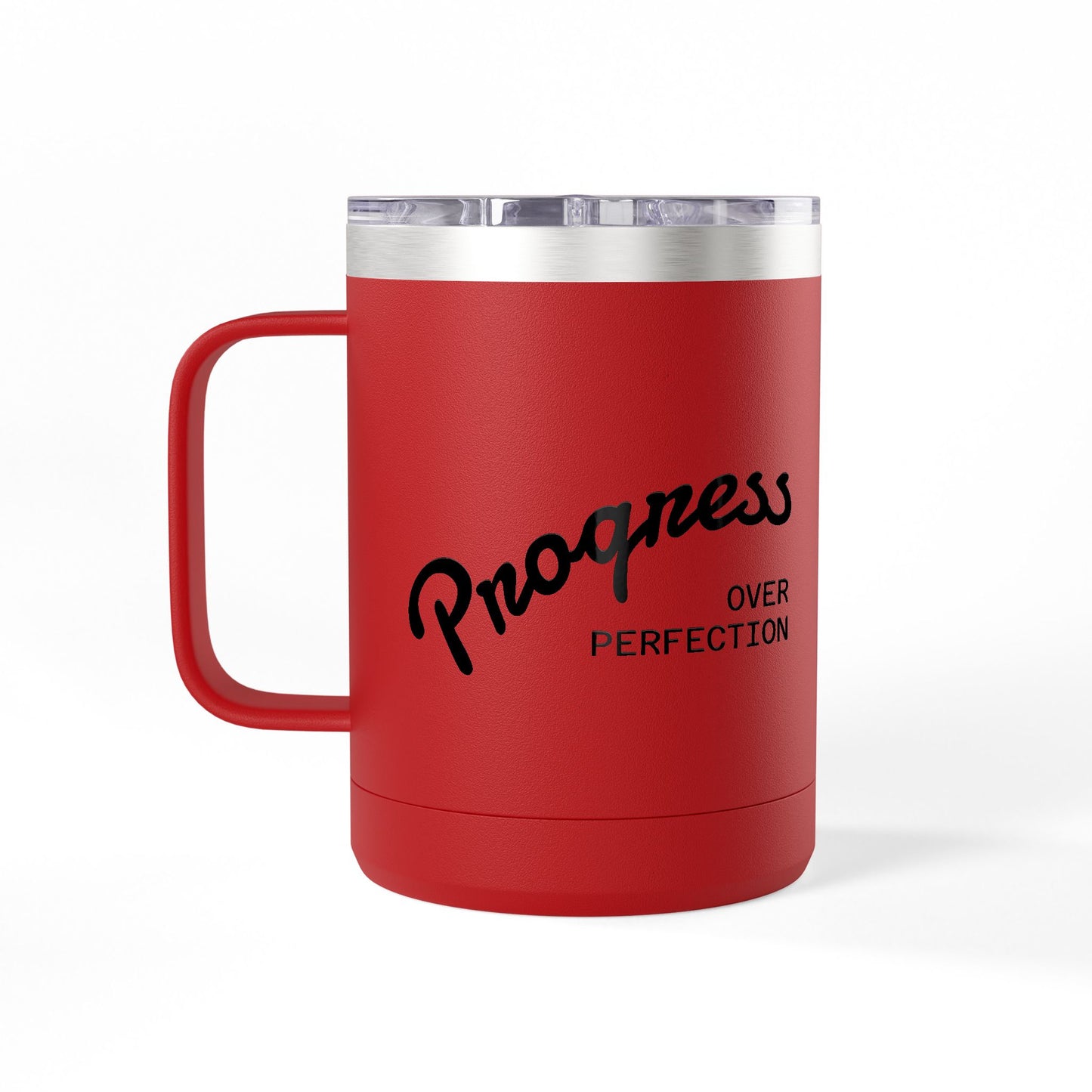 15oz Insulated Coffee Tumbler Mug – White Travel Mug