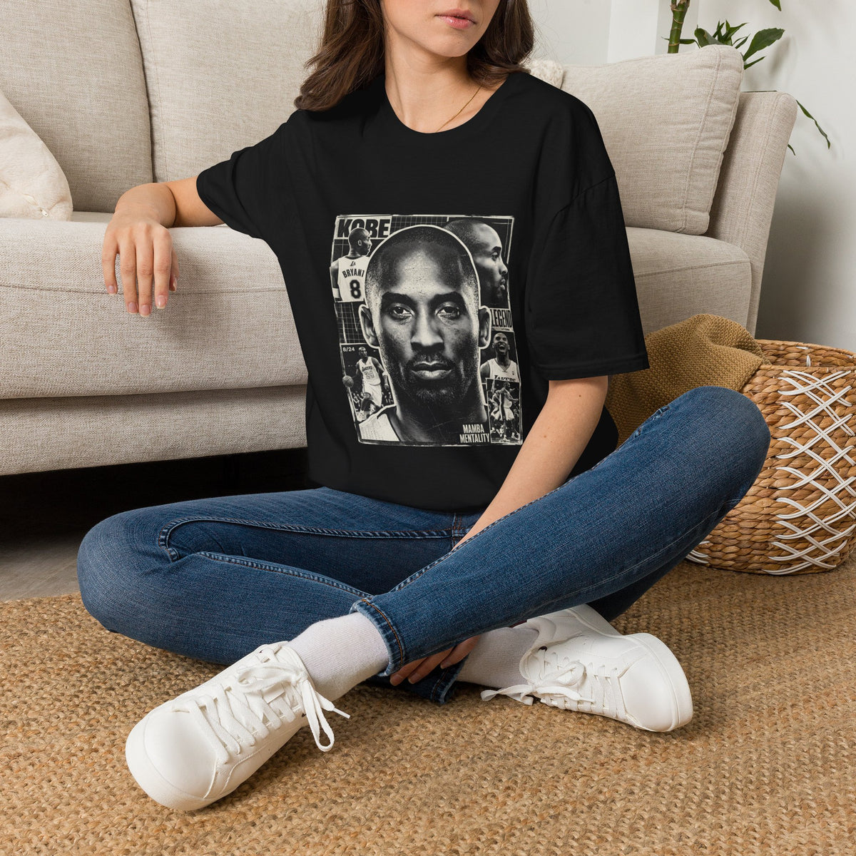 Kobe Bryant Tribute T-Shirt — Retro Collage Basketball Legend Tee