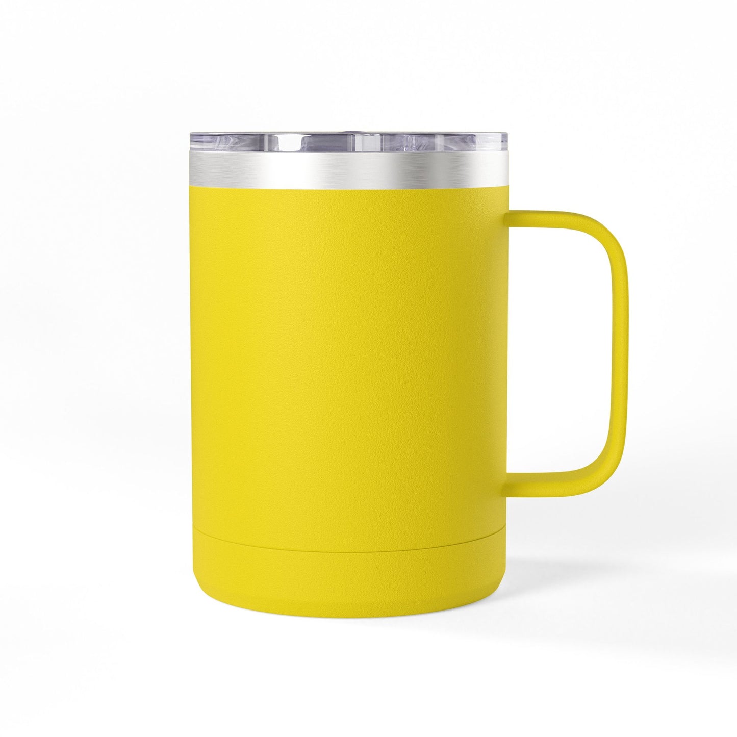 15oz Insulated Coffee Tumbler Mug – White Travel Mug