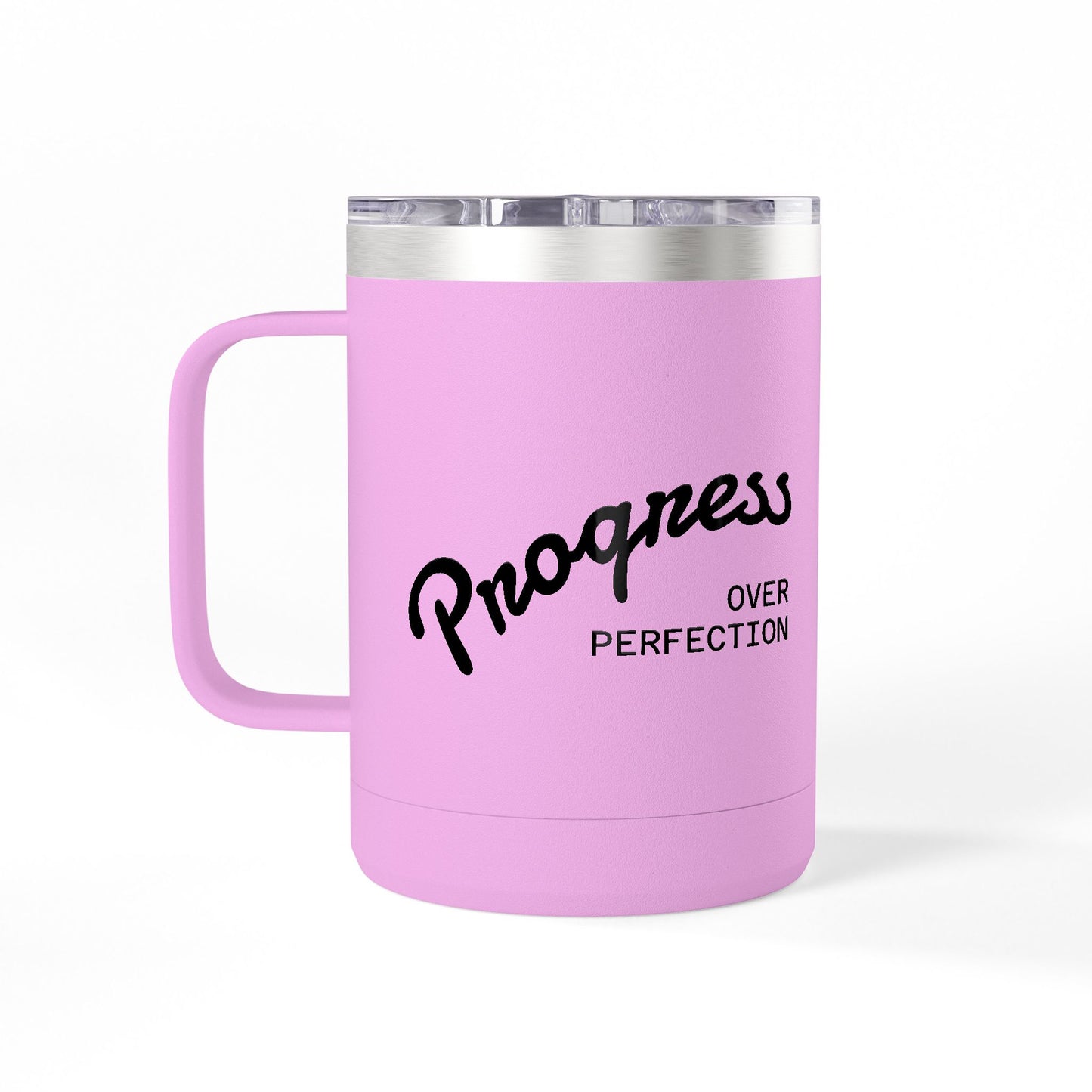 15oz Insulated Coffee Tumbler Mug – White Travel Mug
