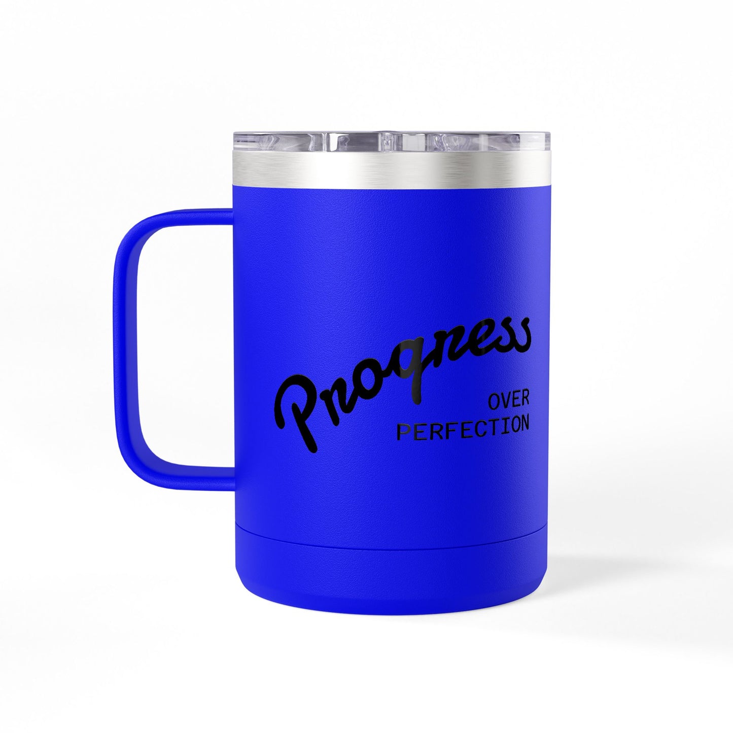 15oz Insulated Coffee Tumbler Mug – White Travel Mug