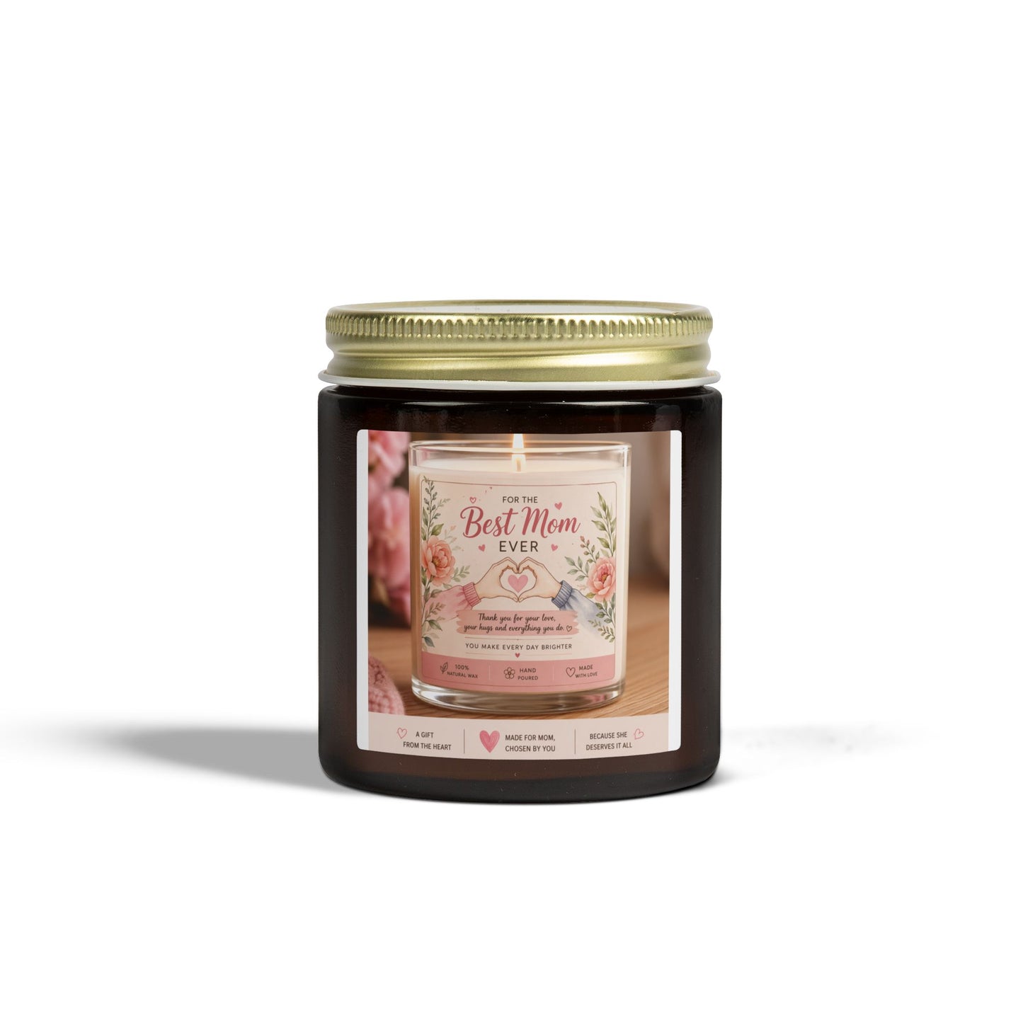 Best Mom Ever Scented Candle - Coconut Apricot Wax (4oz & 9oz)