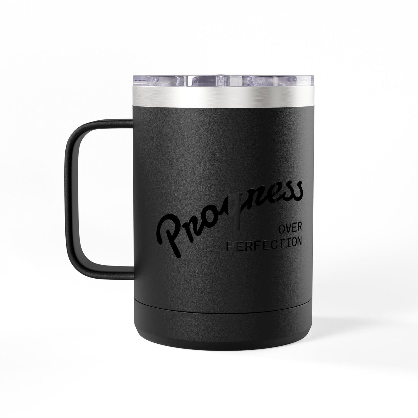 15oz Insulated Coffee Tumbler Mug – White Travel Mug