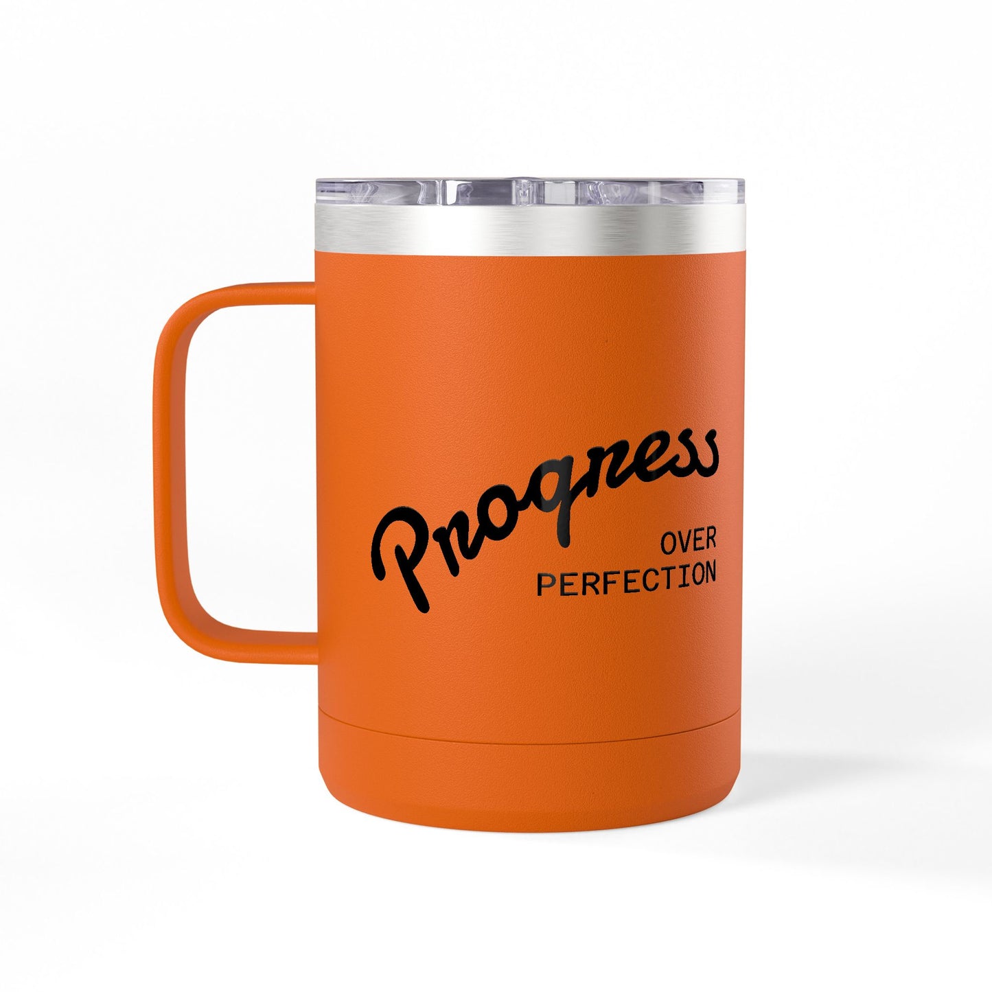 15oz Insulated Coffee Tumbler Mug – White Travel Mug